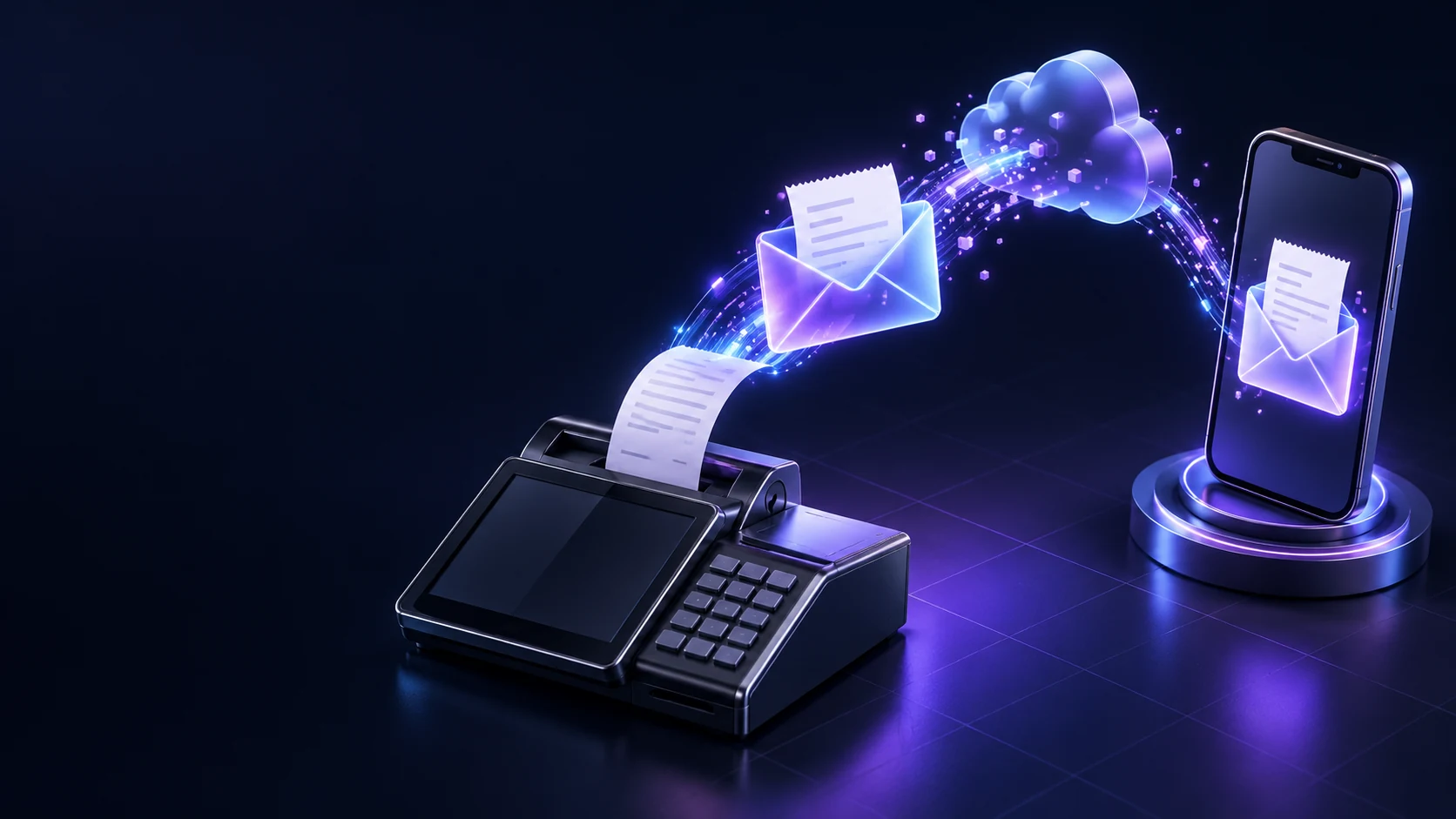 Тематическая 3D-обложка: Отправить электронный чек через 1С WebKassa