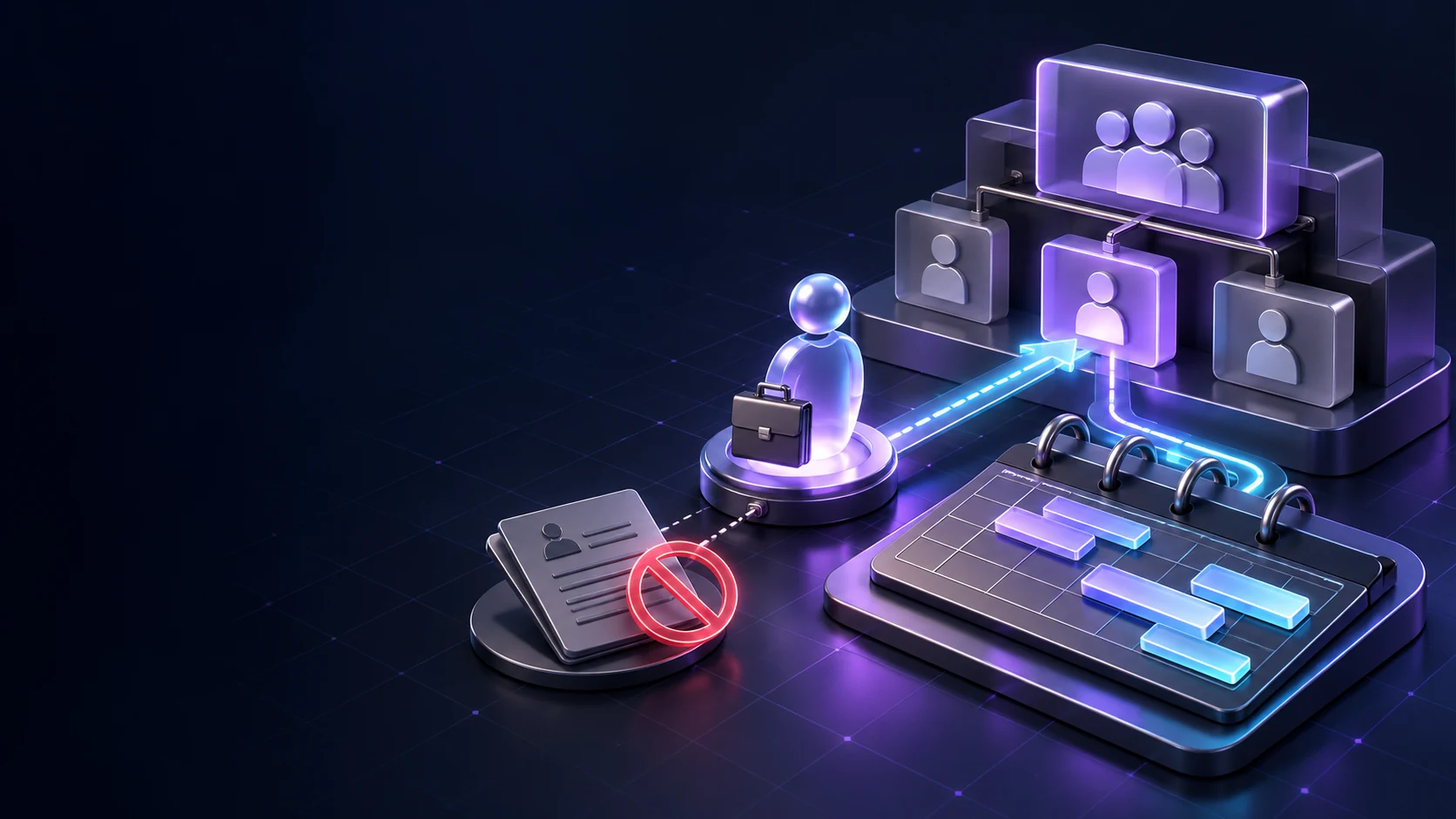 Тематическая 3D-обложка: Зарегистрировать приём сотрудника для управленческого учёта
