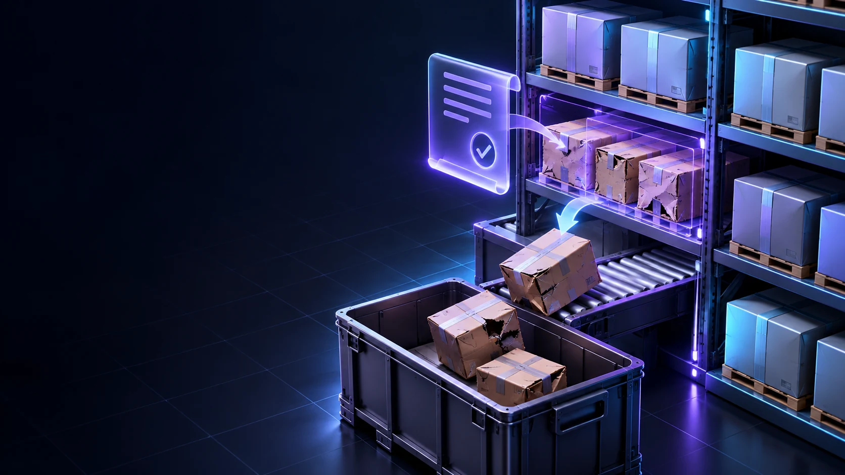 Тематическая 3D-иллюстрация: Оформить самостоятельное списание запасов со склада
