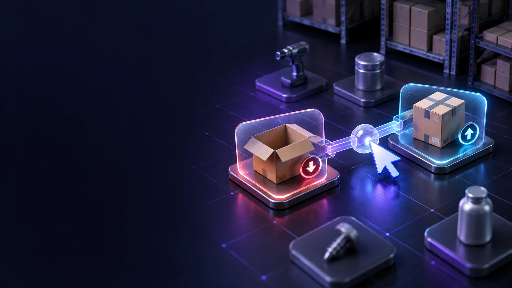 Тематическая 3D-иллюстрация: Сопоставить пары пересортицы вручную