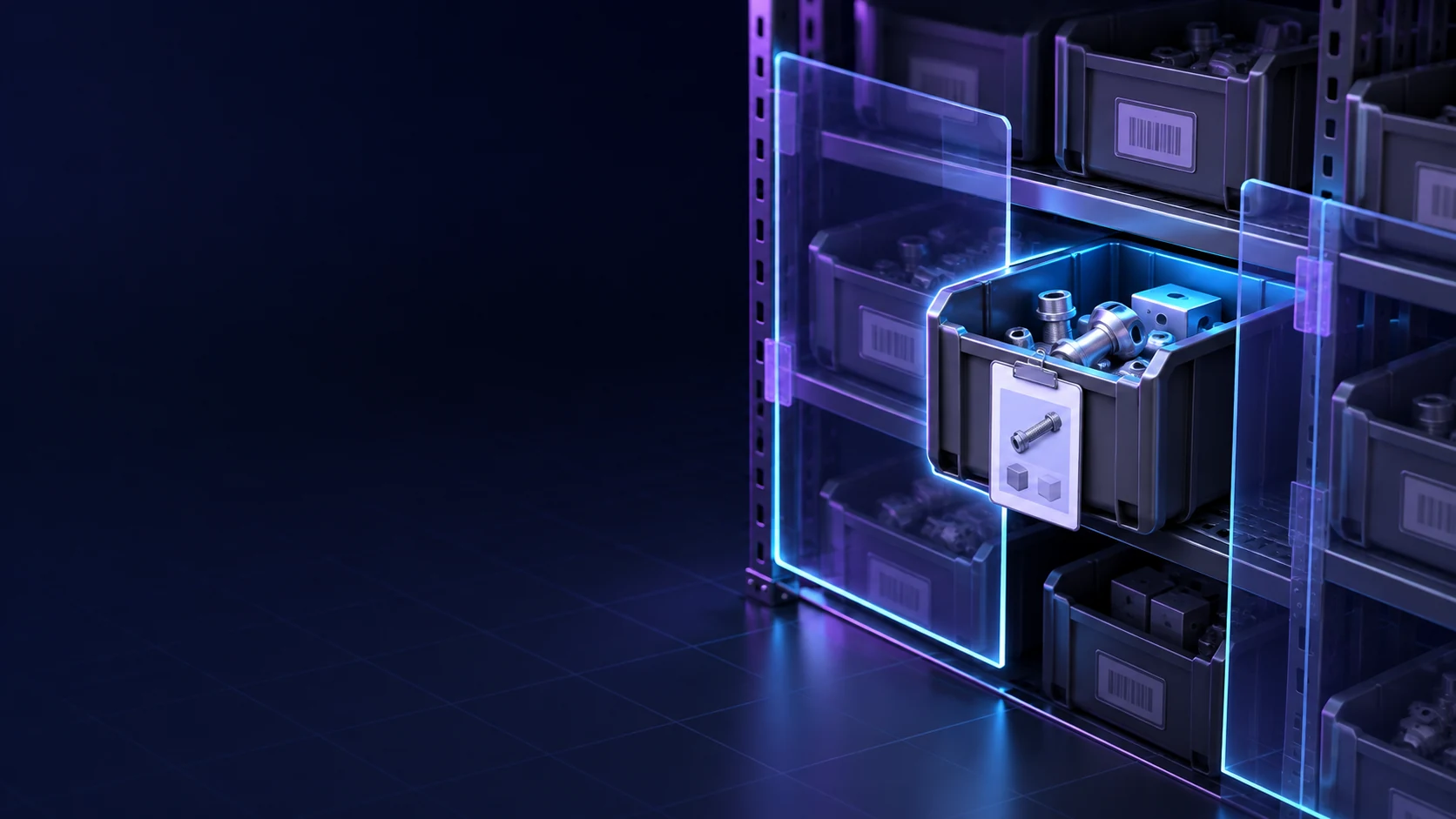 Тематическая 3D-иллюстрация: Как пересчитать отдельную ячейку склада