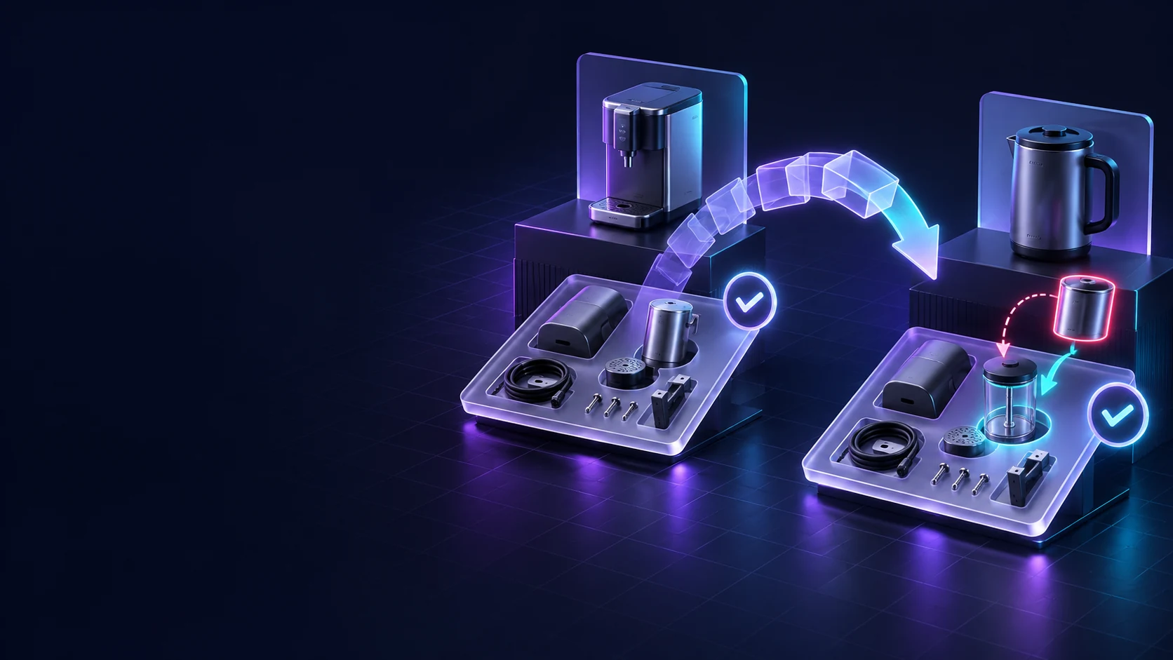 Тематическая 3D-иллюстрация: Как перенести вариант комплектации на другой товар