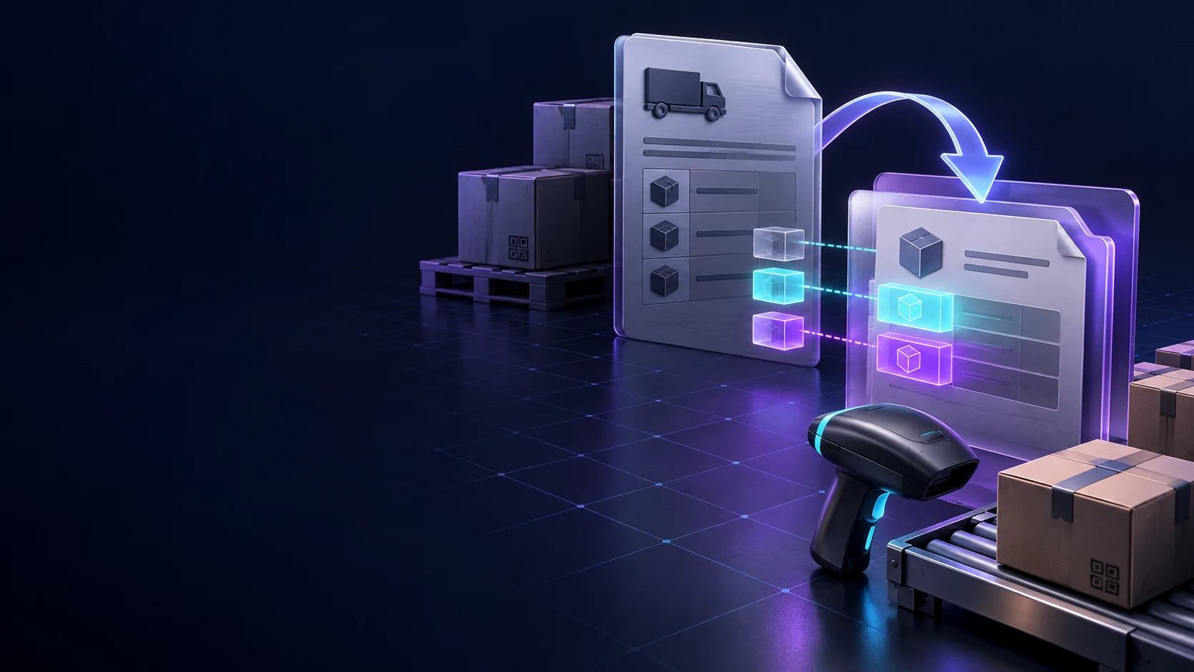 Тематическая 3D-иллюстрация: Как скорректировать поступление после согласования расхождений