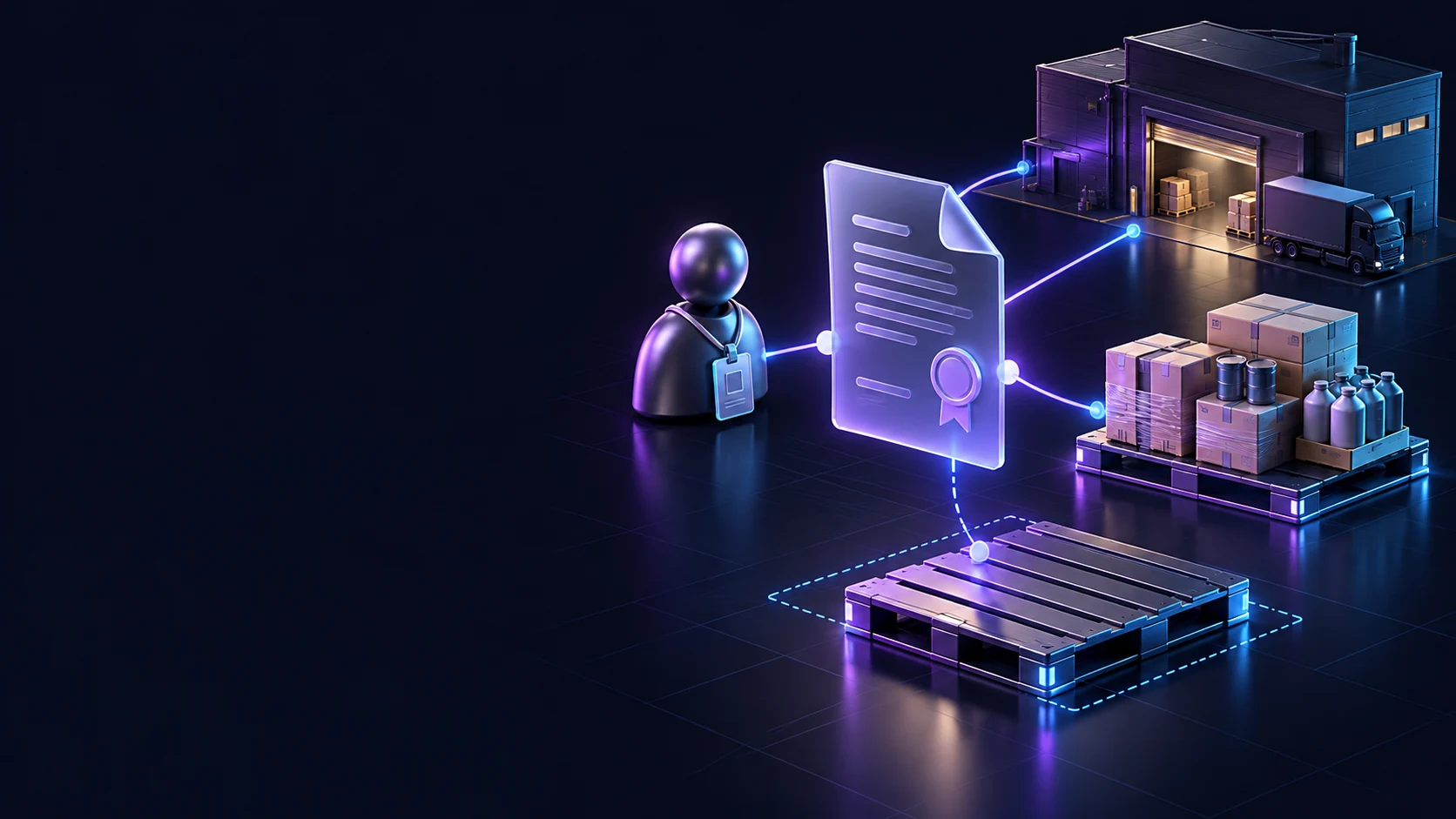 Тематическая 3D-иллюстрация: Как оформить доверенность на получение товаров
