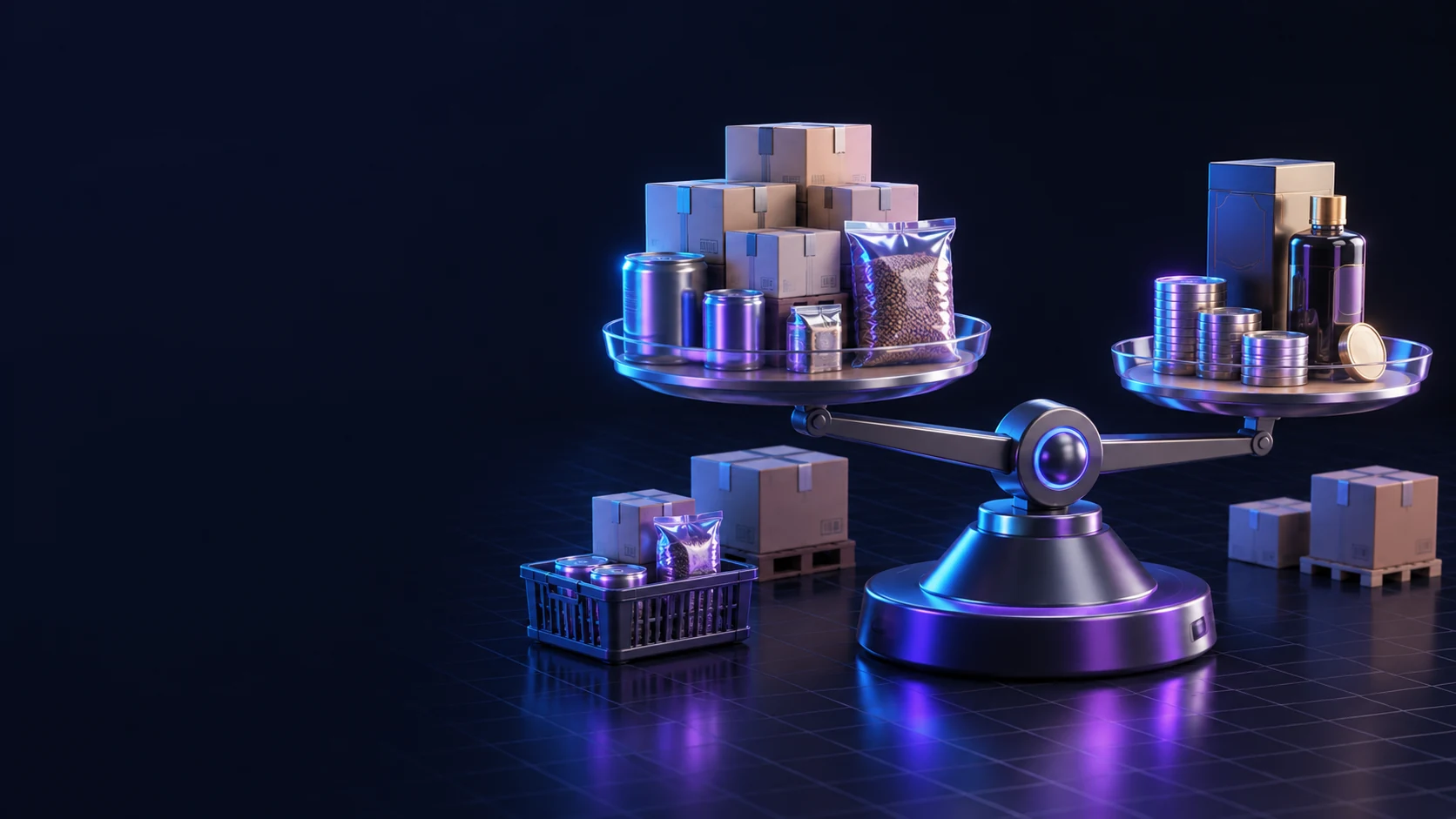 Тематическая 3D-иллюстрация: Как сравнить закупки по поставщикам и товарам