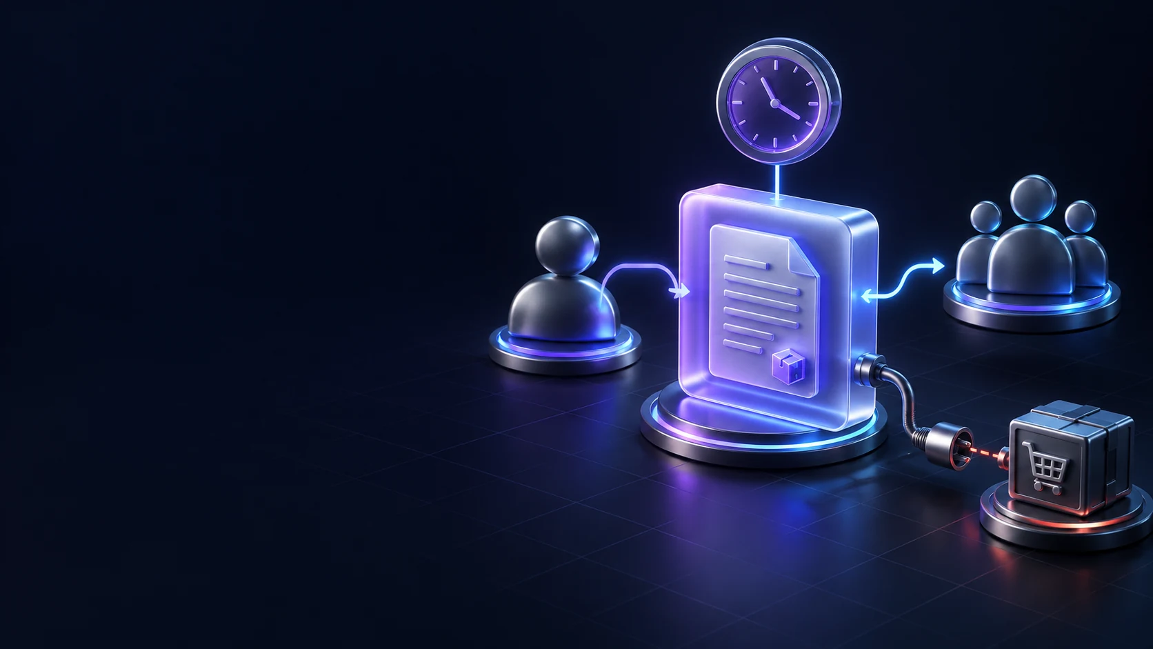 Тематическая 3D-иллюстрация: Как выдать сотруднику внутреннее задание на работу
