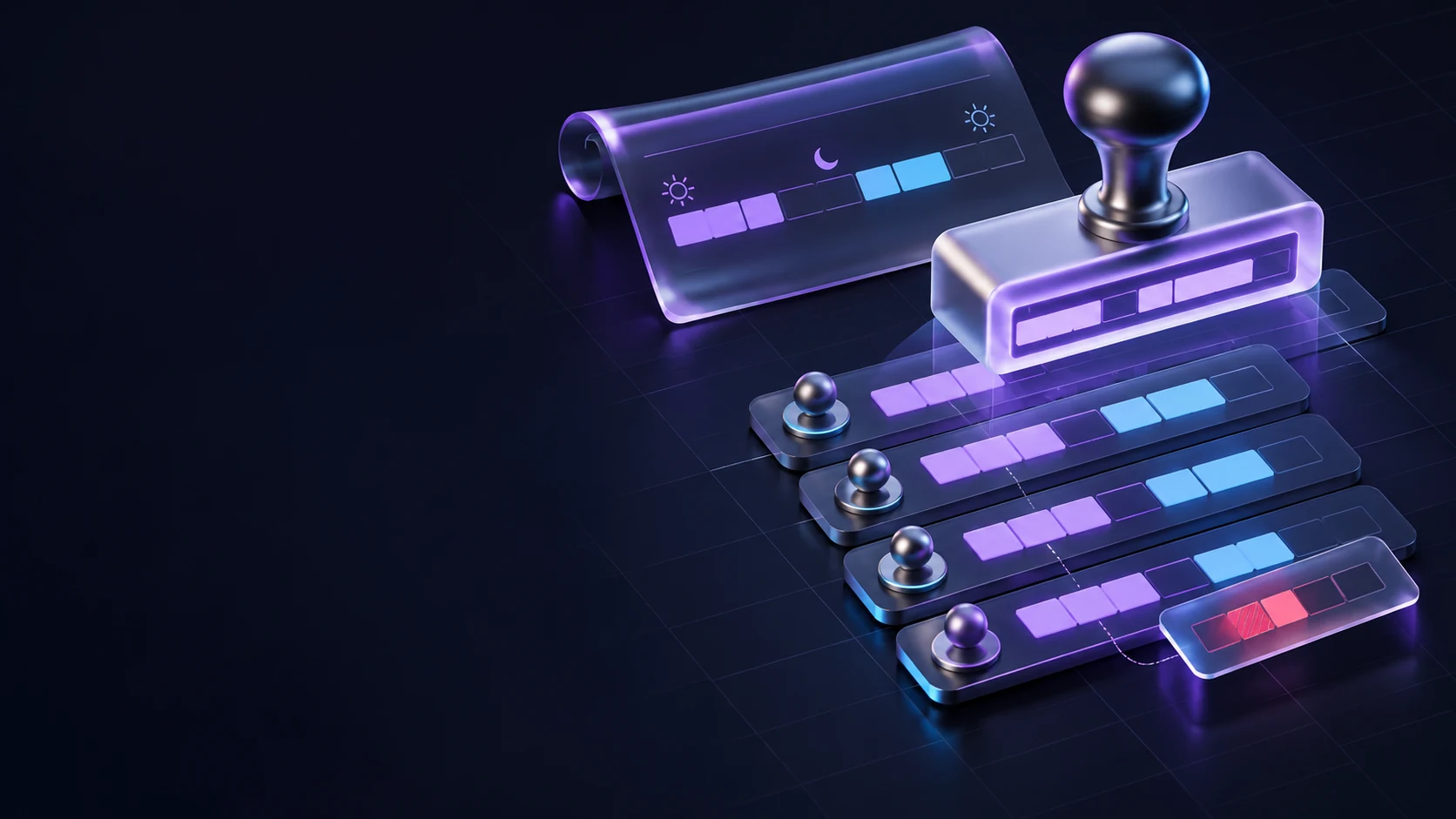 Тематическая 3D-иллюстрация: Как подготовить шаблон рабочего графика для ресурсов