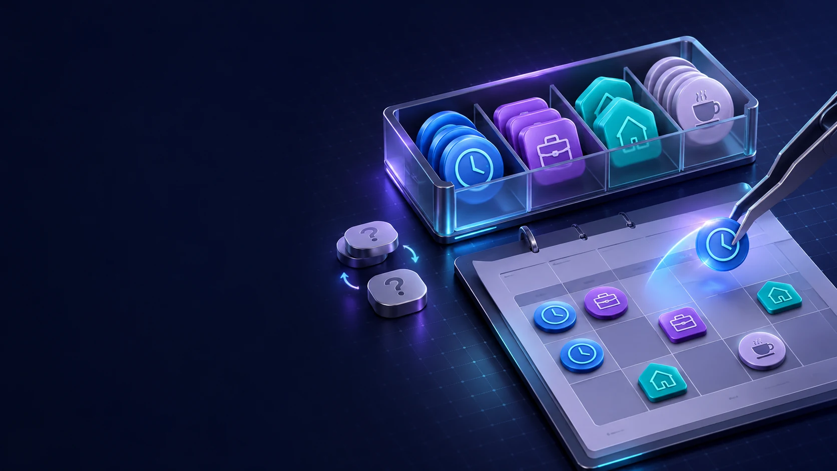 Тематическая 3D-иллюстрация: Как подготовить вид рабочего времени для табеля